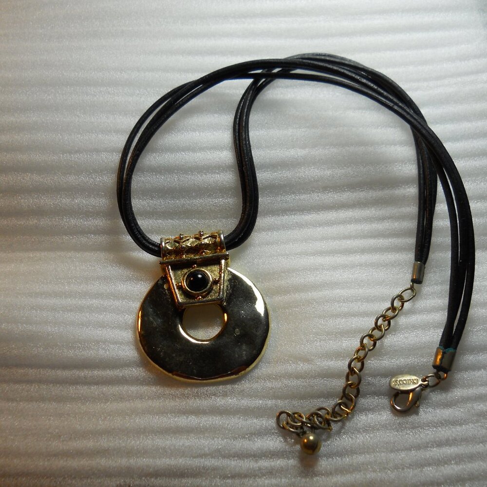 Chico's - Egyptian Mandala Pendant Necklace  228 - Picture 3 of 3